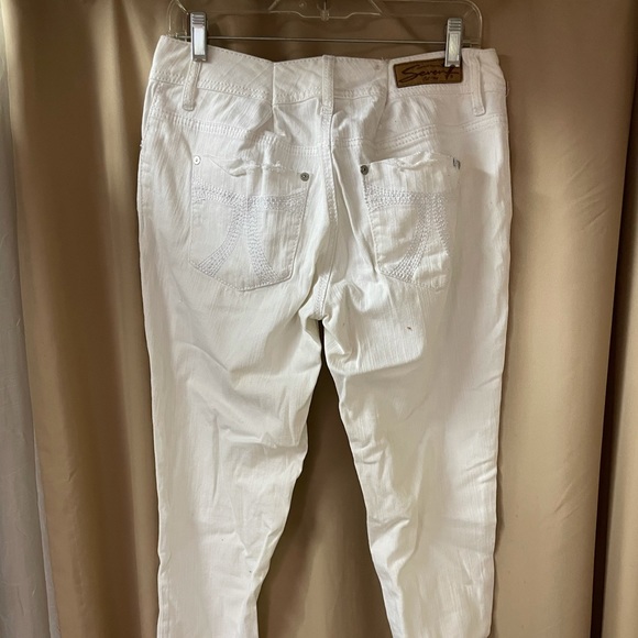 Straight leg white jeans size 10 brand Seven7 - Picture 4 of 9